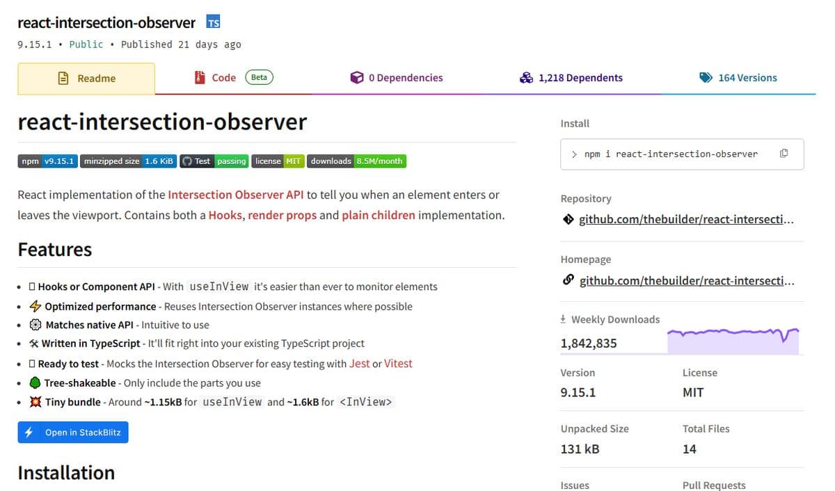 react-intersection-observer